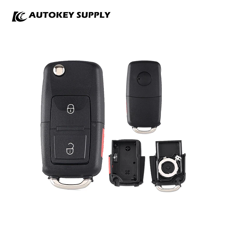 

For Vw 2+1 Buttons Remote Flip Key Shell Autokeysupply AKVWF110