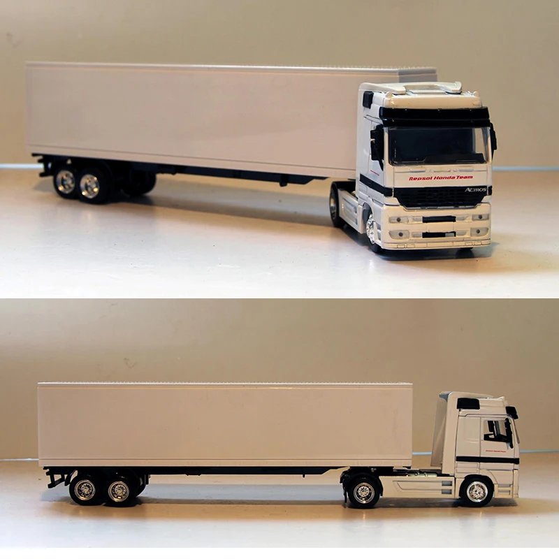 No Box 37CM 1/43 Diecast Heavy Alloy Container truck Transport vehicle Model Simulation Metal Trailer Kids Collection Toys