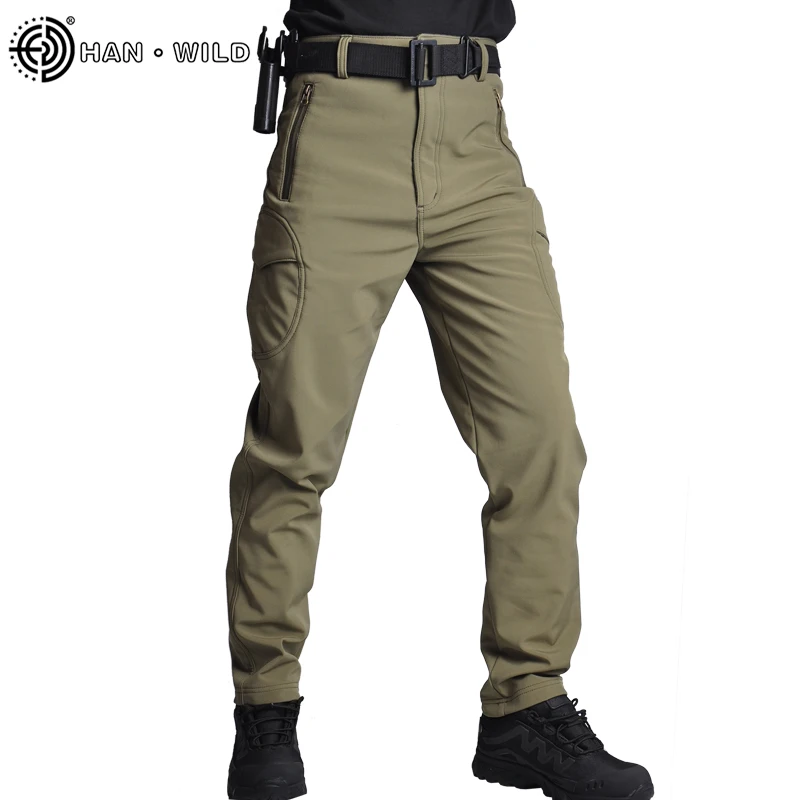 

Tactical Pants Cargo Pants Men Clothing Soft Camping Combat Trousers Male Fleece Wear-resistant Casual Pants Hunting Clothes