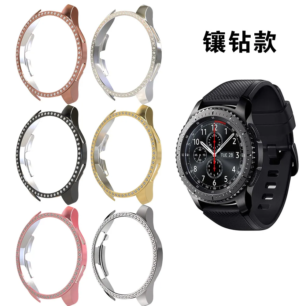 Gear S3 Frontier Cover For Samsung Galaxy Watch 46mm 42mm Case All-around Diamond PC Bumper Shell