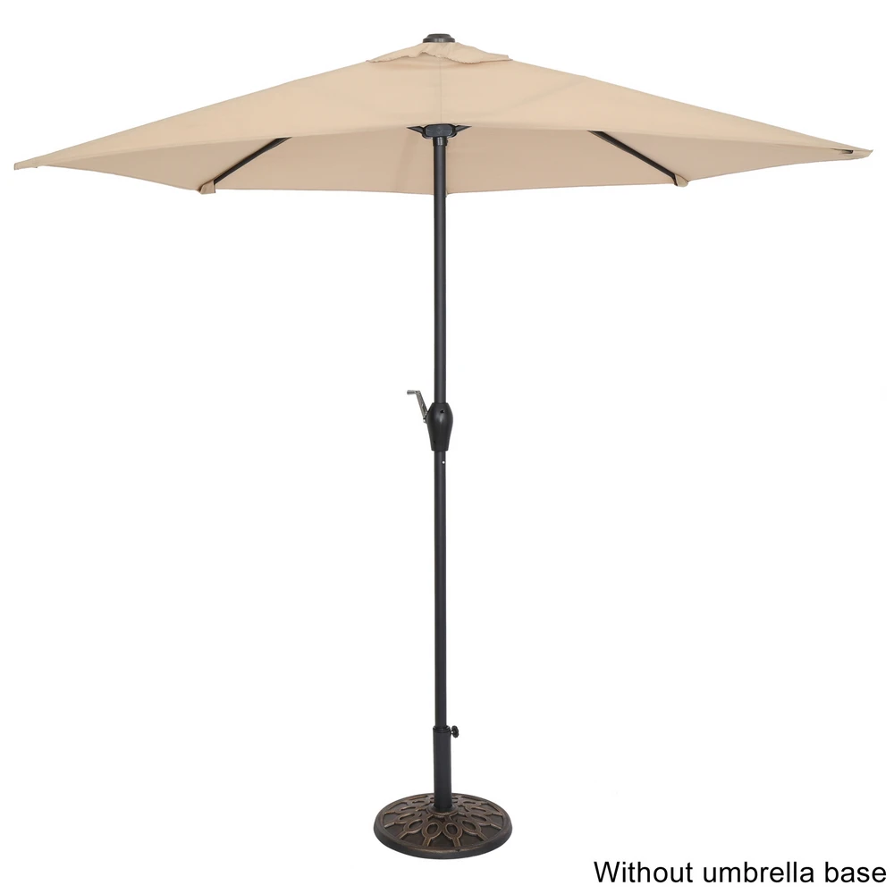 Two Colors 9FT Half Umbrella Waterproof Folding Sunshade   US Warehouse