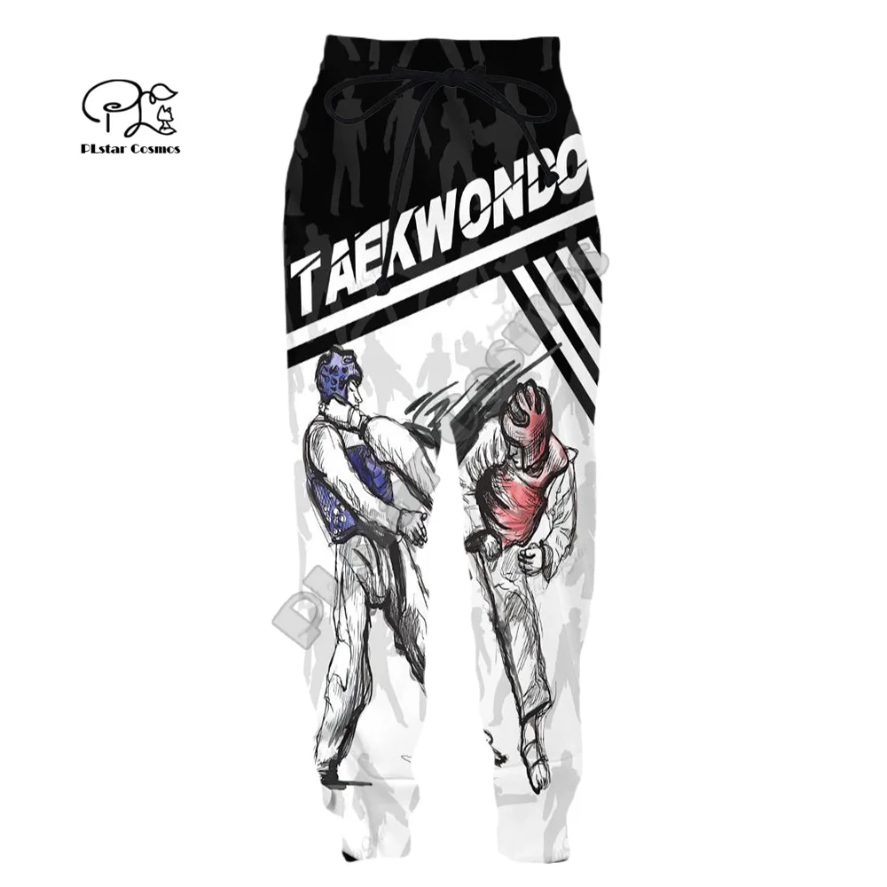 Cosplay Martial Arts Sports Taekwondo Sportswear Men/Women Streetwear 3DPrint Harajuku Casual Jogger Sweatpants Trousers Pants 2