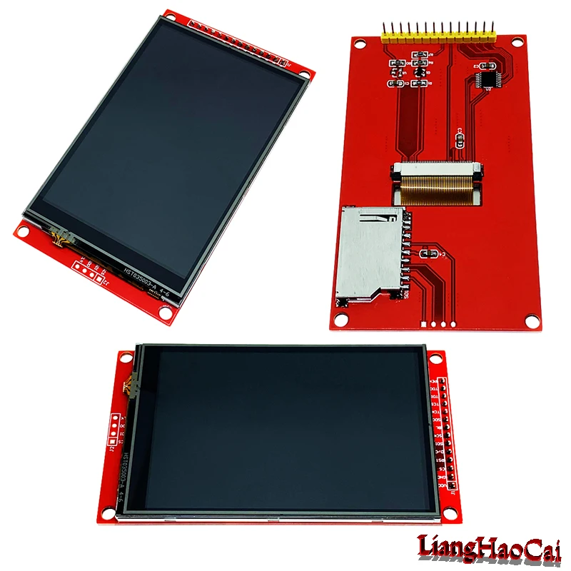 3.5 inch LCD IPS9488 SPI mdoule ILI9488  9486 full view angle screen display 320x480 40 pin 3/4 wire 0.5mm plug in cable spacing