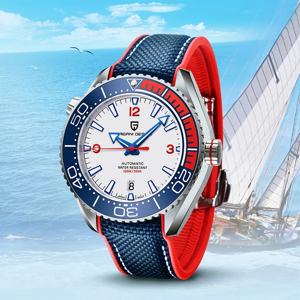 

PAGANI DESIGN Sapphire Glass NH35A Automatic Waterproof Watch Fashion Sports Mechanical Wristwatch Stainless Steel Watch for Men