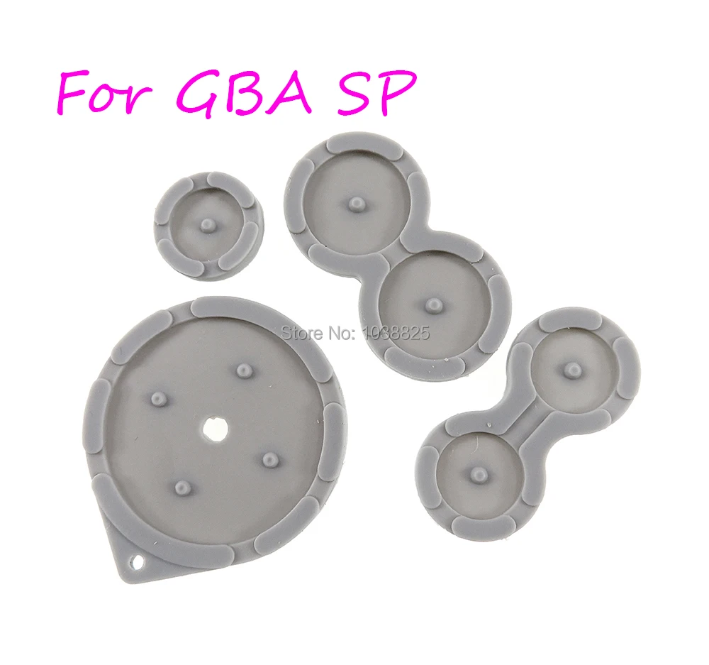 120sets/lot 4 in 1 Conductive adhesive for GBA SP Conductive Silicone Rubber Button For GameBoy Advance SP