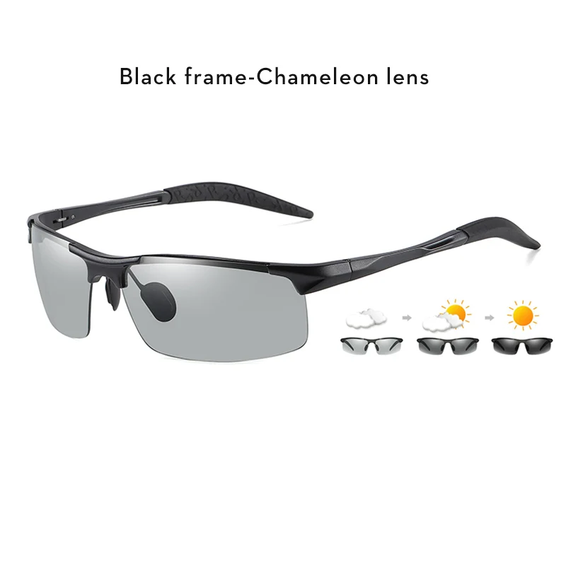 COOLPANDAS Aluminium Meekleurende Gepolariseerde Zonnebril Mannen Anti-Glare Rijden Bril Chameleon Goggles UV400 gafas de sol hombre