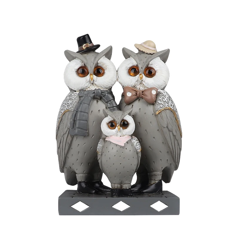 Nordic simple owl interior decoration network coffee shop window TV cabinet desktop furnishings