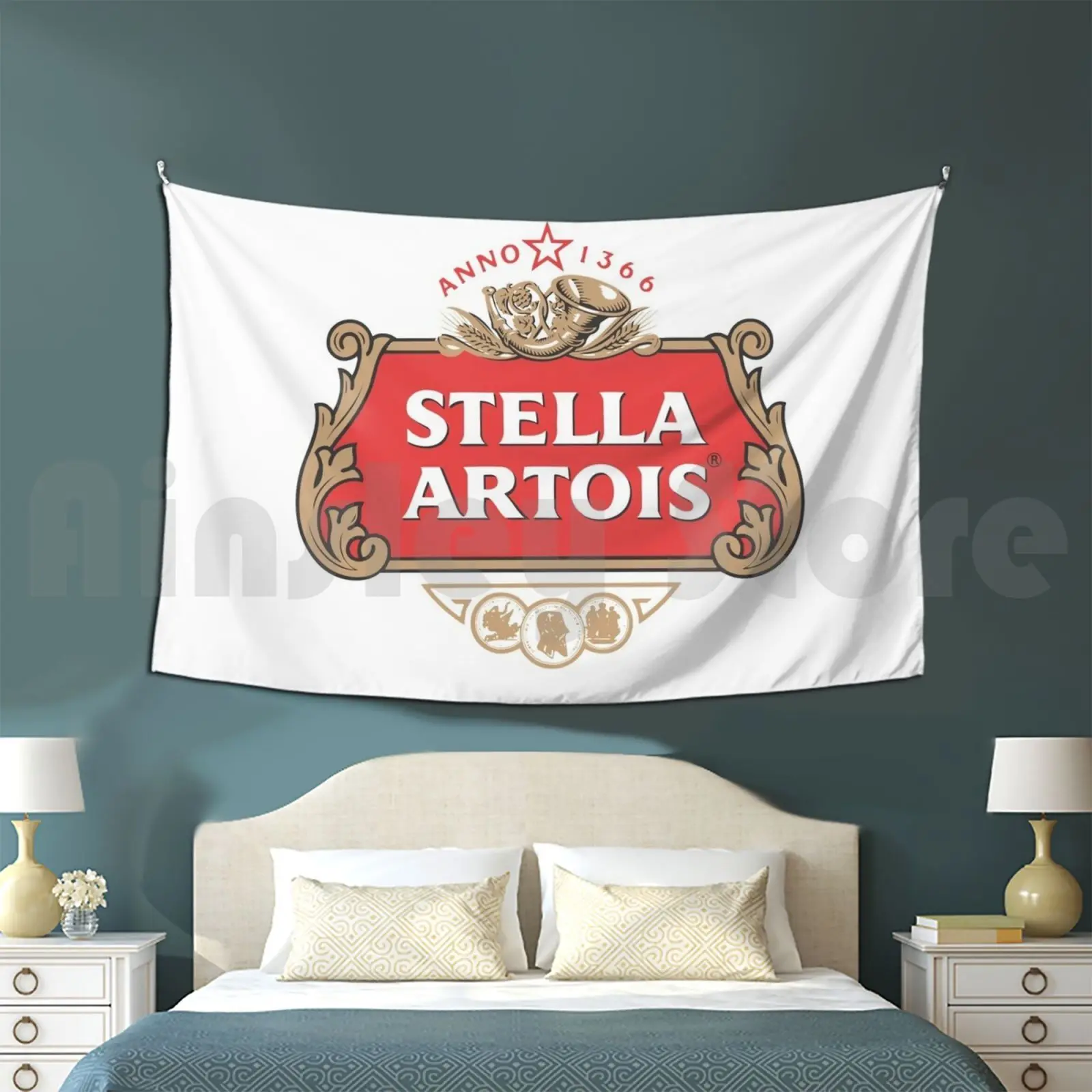 Stella Liquid Merch Tapestry Living Room Bedroom Drink Drunk Liquor Drunken Master Chill Beer Vodka Mansion