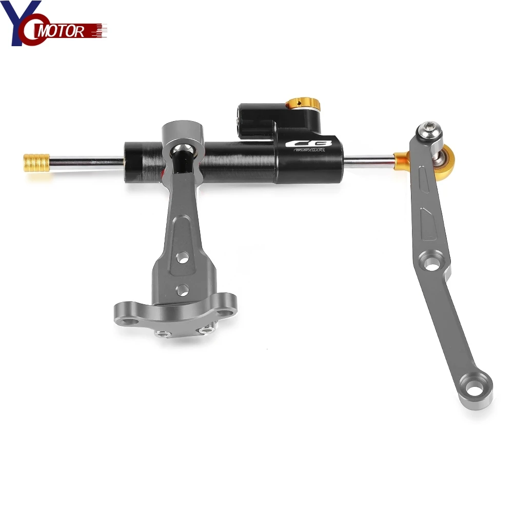 Amortiguador de dirección ajustable para motocicleta, Kit de montaje de aluminio para HONDA CB650R, CB650, R, CB 650, R 2019, 2020