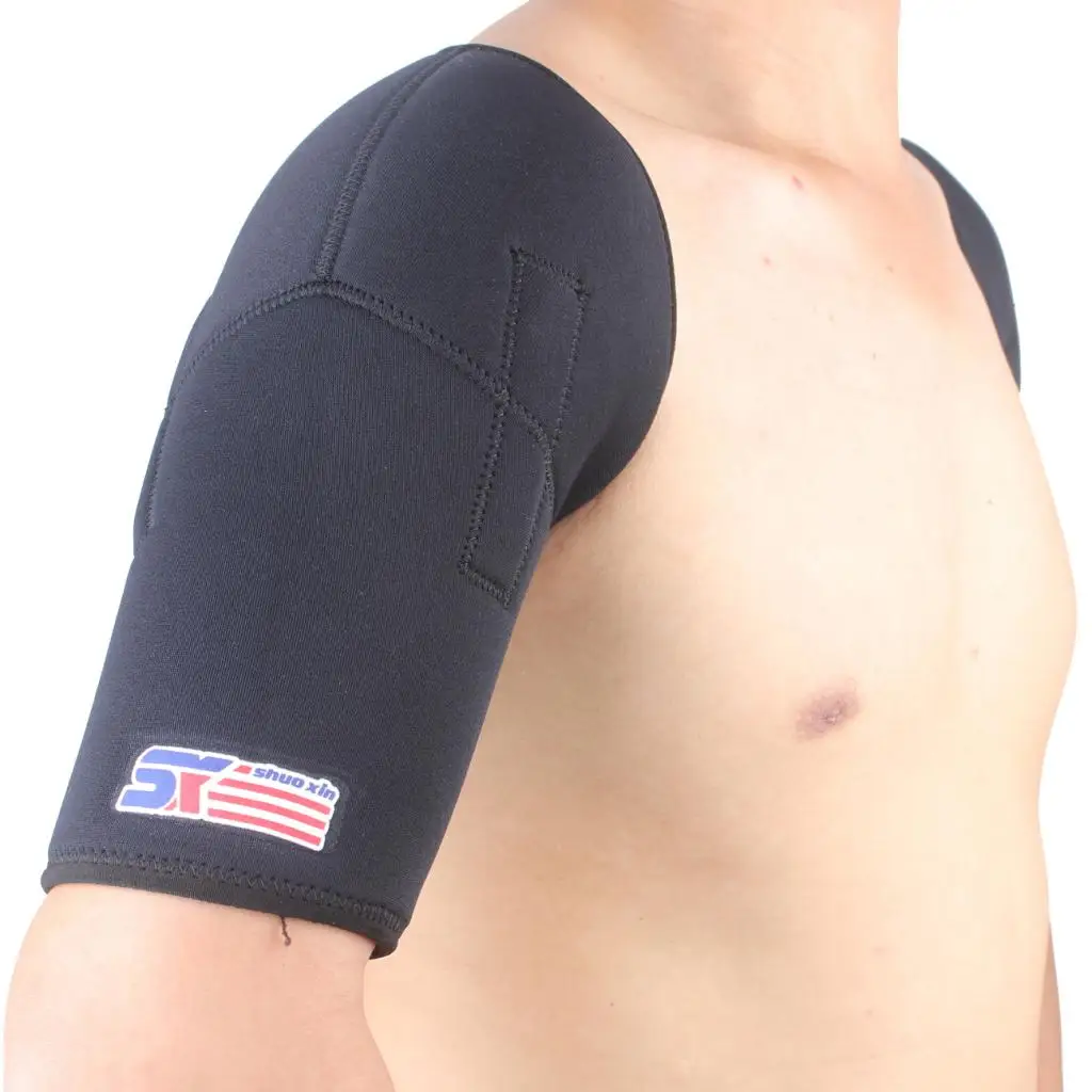 Elastic Shoulder Support Protector Guard Brace Magnetic Sports Strap Wrap for Protecting Double Shoulders