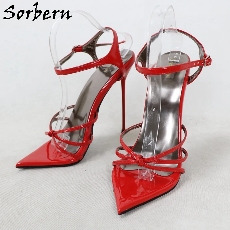 Sorbern Sexy 14Cm 16cm sandali con tacco a spillo in acciaio per le donne Night Club scarpe da ballo sandali con tacco alto taglia cinese 35-50