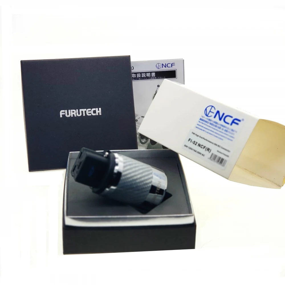 Furutech fi-52 NCF (R) high end 20A inlet plug rhodium plated DIY for audio plug adapter matihur HiFi