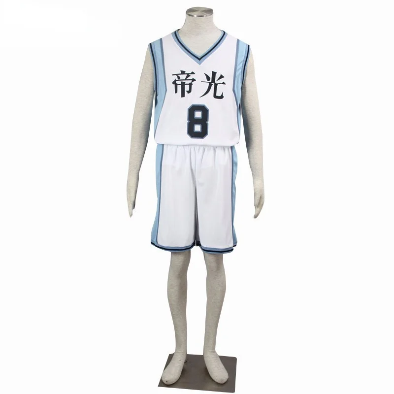 

Japanese Anime Kuroko no Basket Kise Ryota TEIKO NO.8 Number 8 basketball jerseys Cosplay Costumes For Kid and Adult