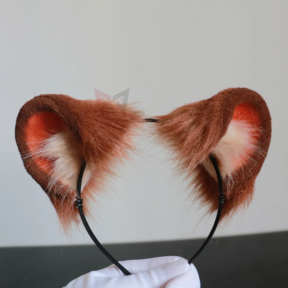 MMGG New Tate No Yuusha No Nariagari Raphtalia Cosplay Brown Bear Ears Headwear  Original Handmade Work Headband Halloween