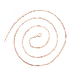 304 Stainless Steel Link Curb Chain Necklace Rose Gold 60cm(23 5/8