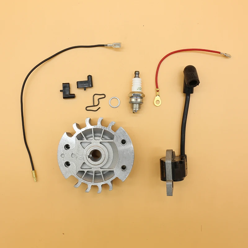 Kit de vela de ignição para bobina de ignição, serve para peças de motosserra a gás stihl, ms180, ms170, ms 180, 170, 017, 018