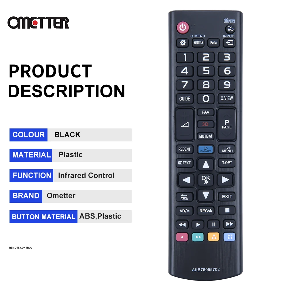 Cocok untuk LG Remote Control TV 3D AKB75055702 32LH604T 32LH604T 43LH600T 43LH600T