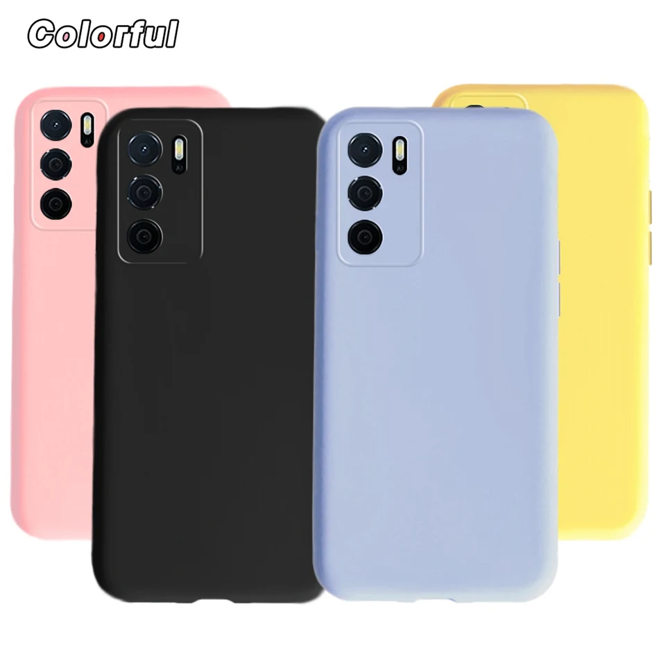 Liquid Silicone Phone Case For OPPO A16 Case Oppo A 16 A16s A54s Soft Rubber Back Cover For Oppo A16 S 16s A16 CPH2269 Fundas