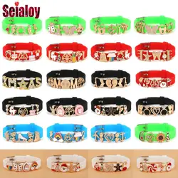 Seialoy 10mm Quality Elastic Silicone Belt Bracelets For Women Men Christmas Charm Adjustable Strap Bangle Boys Girls Kids Gifts