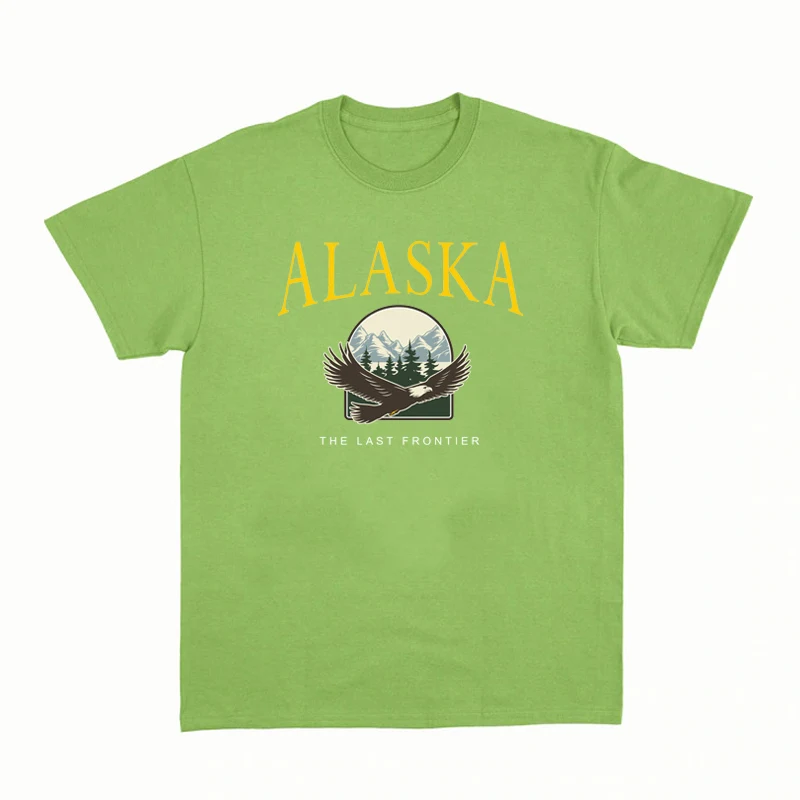 Alaska Eagle Nature Travel T Shirt Cotton Loose O Neck Vintage Tee Shirt Fashion Woman Tshirts Female Cute Aesthetic Graphic Top