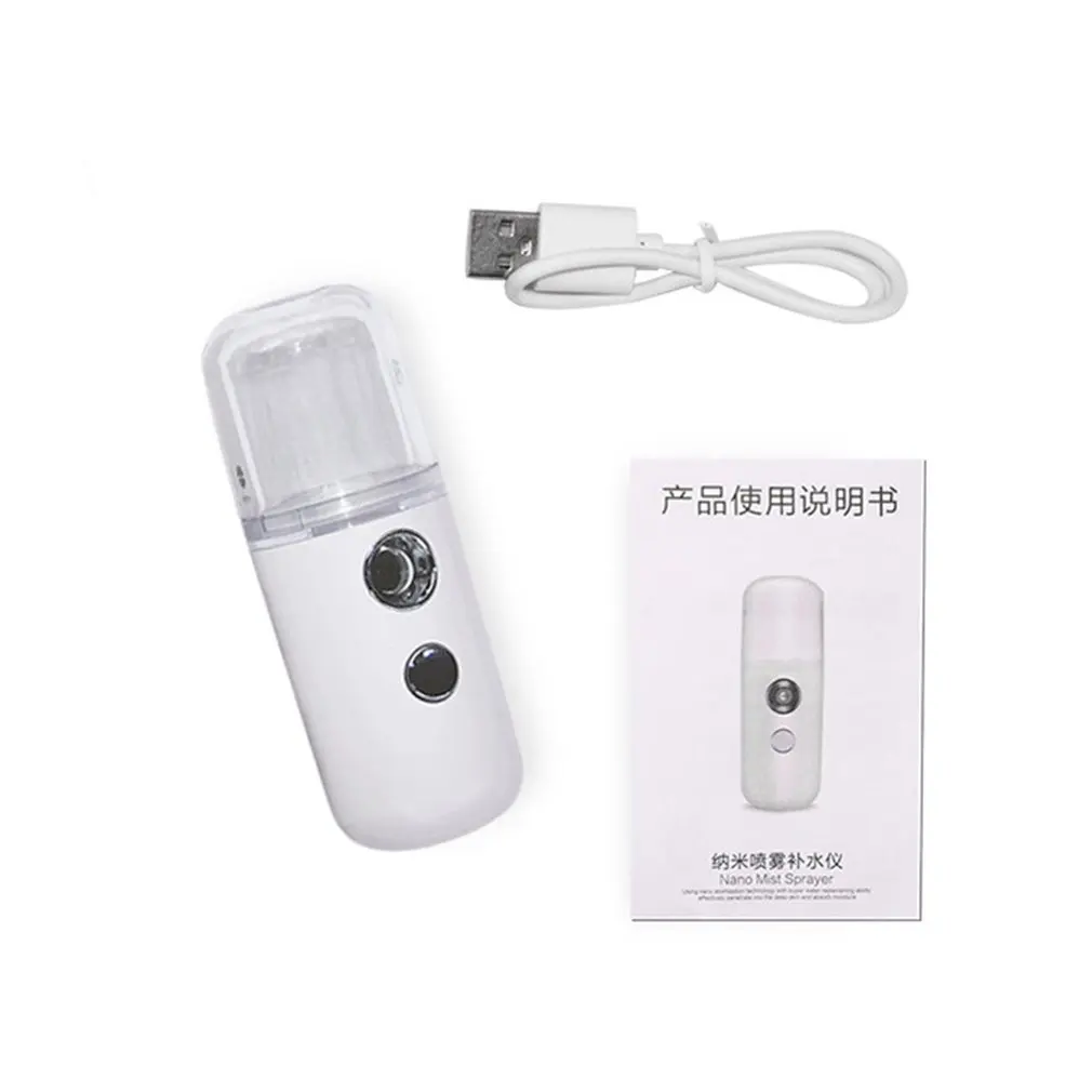 Mini Rechargeable Nano Spray Water Meter Nano Portable Fog Sprayer Body Nebulizer Facial Steamer Moisturizing Skin Care