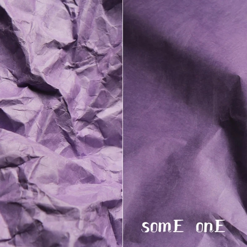 

Stiff Violet Blue Red Tyvek Washing Breath Paper Tearing Resistant Waterproof DIY Patches Decor Bag Clothes Designer Fabric