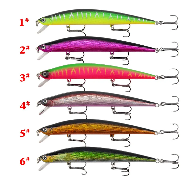 1pcs Fishing Lure 126mm 11.5g Minnow Crankbait Wobblers 3D Eyes Perch Artificial Bait Pike Carp Bait Swim Bait Fishing Pesca image 6