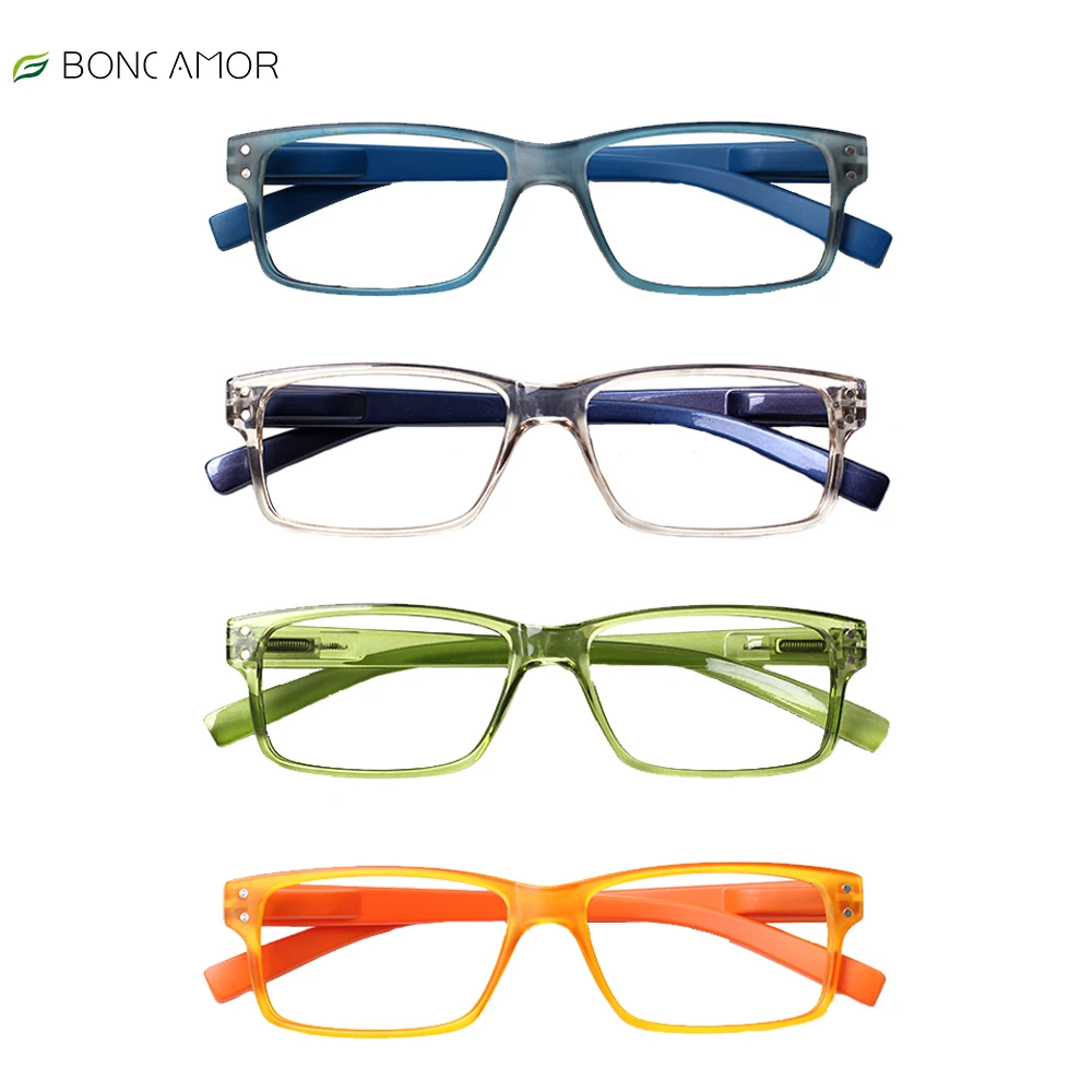 

BONCAMOR Blue Light Blocking Reading Glasses,Ultra-Light PC Frame,Anti-UV Computer Goggles Eyeglass Diopter+2.0+2.25+2.5+3.0