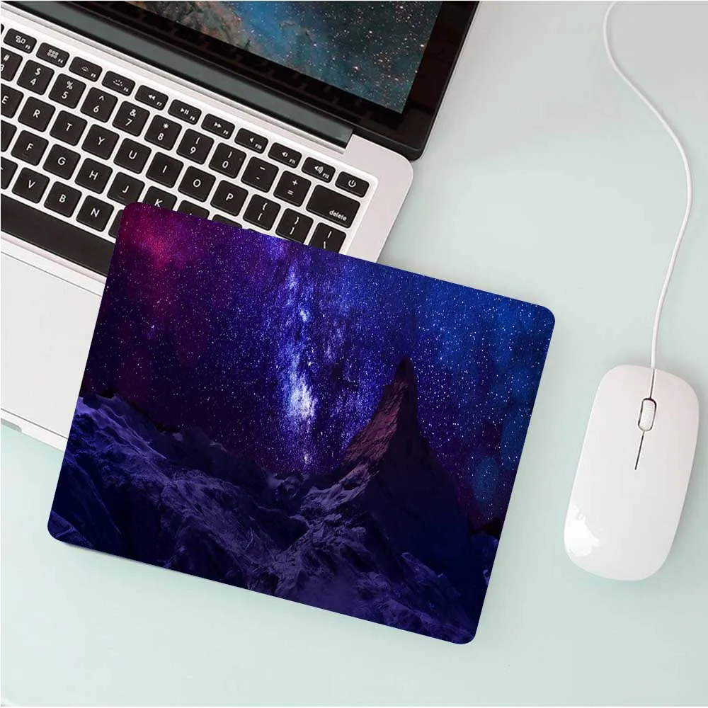 Wholesale Square Mouse Pad Starry Sky Gamer Mouse Pad Gaming Accessories Laptop Factory Production Keyboard Desk Mat 220x180x2mm