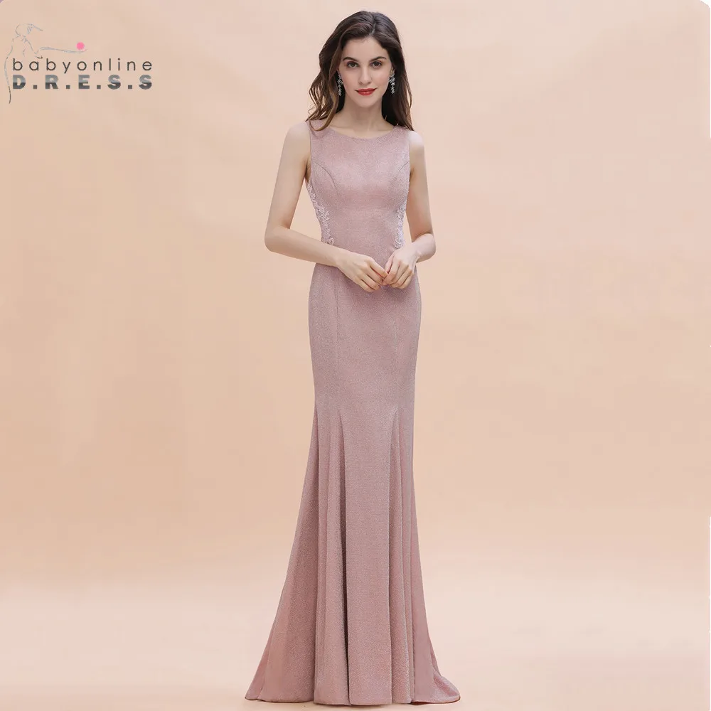 

Vestidos Dusty Rose Lace Evening Dress 2021 Sexy Open Back Party Dress Sleeveless Evening Prom Gowns Women Vestido de Festa