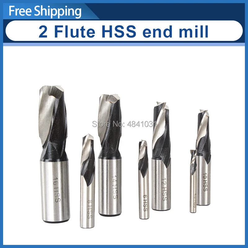 7pcs&9pcs 2 Flute HSS End Mill Set/SIEG S/N:10045 X1/SX1/X2/X2L/SX2/SX2L/X2P/XN2 Milling cutter