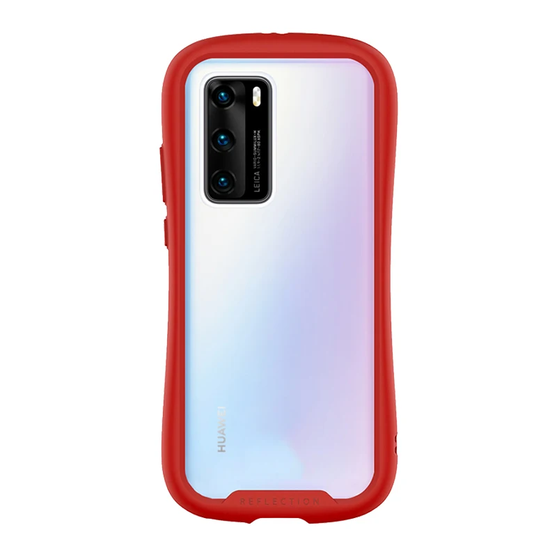 Silicone Anti-fall iFace Mobile Phone Case For huawei p30 p40 pro mate30 pro frame tpu Transparent Acrylic Back Cover Case coque