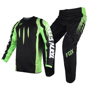 2022 Pro Circuit 180 MX ATV Racing Jersey Pants Combo Motocross Motorcycle Mountain Bike Black/Green Kits Offroad Gear Set