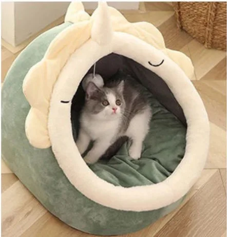 Warm Soft Cat Bed Winter Warm House Cave Pet Dog Soft Nest Kennel Kitten Bed House sacco a pelo per cani di piccola taglia media forniture