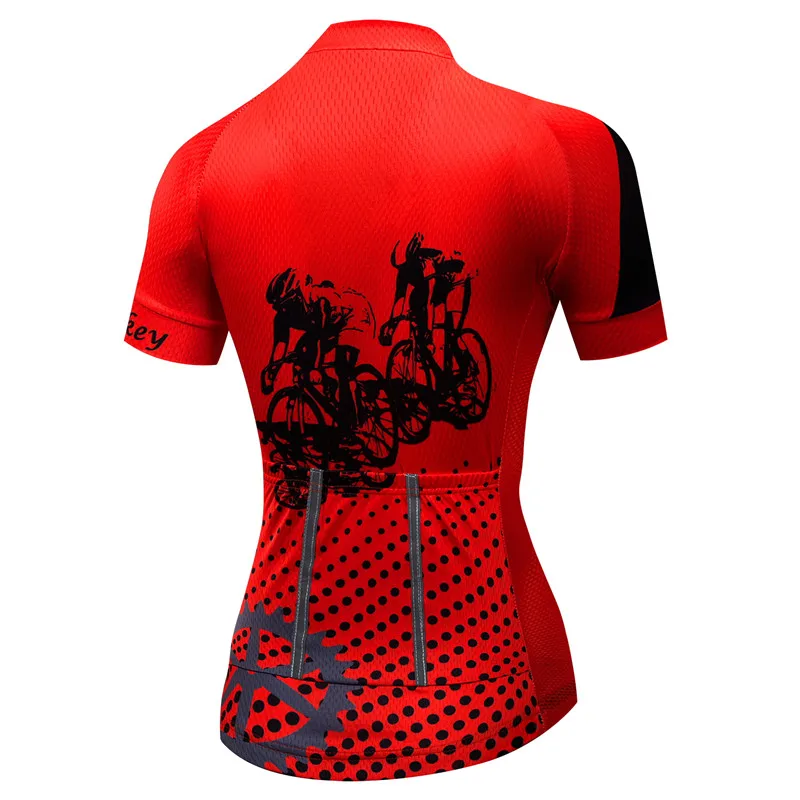 Weimostar Summer Red Cycling Jersey Women's 2024 Pro Team Bicycle Cycling Clothing Breathable mtb Bike Jersey Road Cycling Shirt