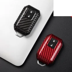 Real Carbon fiber Car Remote key Fob case key Cover for suzuki swift 2017 2019 2020 wagon R monopoly keyless holder protection