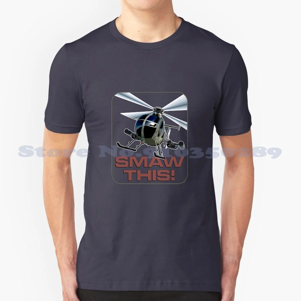 Smaw This 100% Cotton T-Shirt Aircraft Airplane War Bird Blade Guns Gatling Gun Bullets Missiles Cockpit Flying Rotating