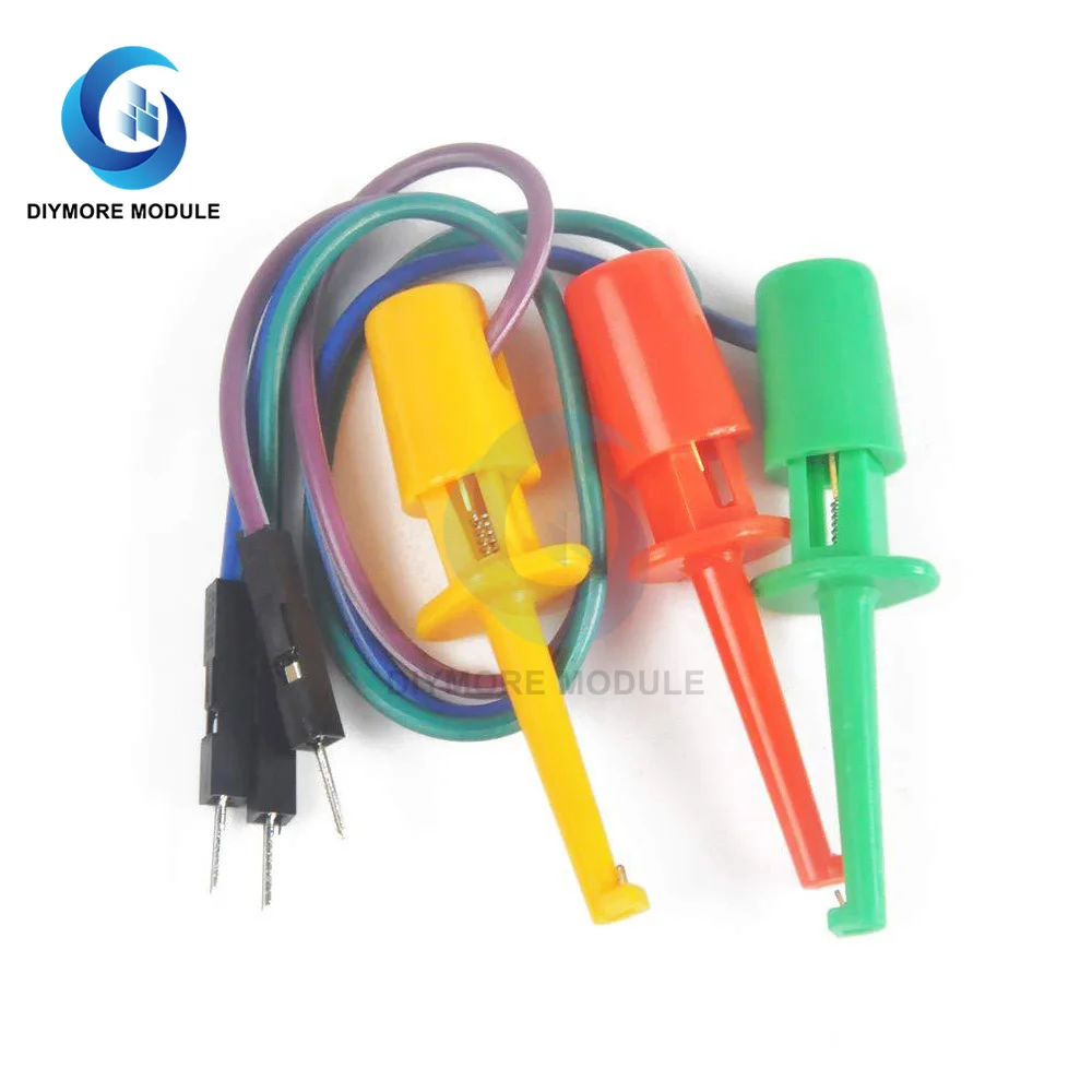 Test Hook With Male Head DuPont Line Transistor Tester Test Hook For Electrical Test Work Hook Type Test Clip Instrumentation