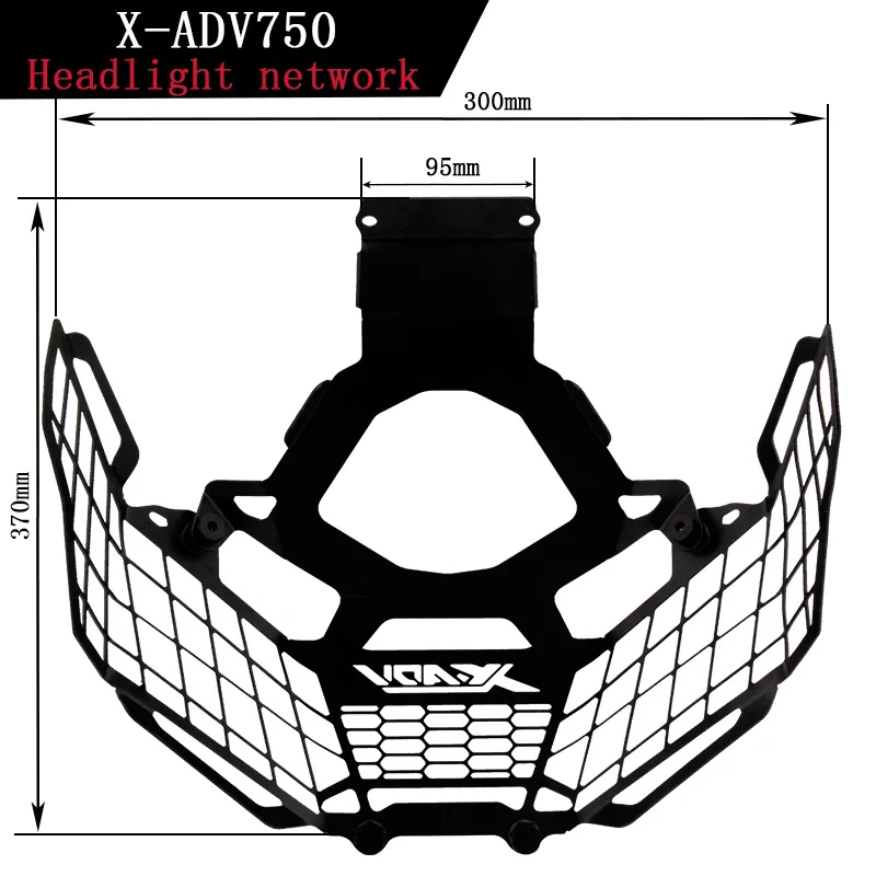 For Honda XADV750 X-ADV750 2017 2018 2019 Motorcycle Accessories Headlight Head Lamp Light Grille Guard Cover Protector