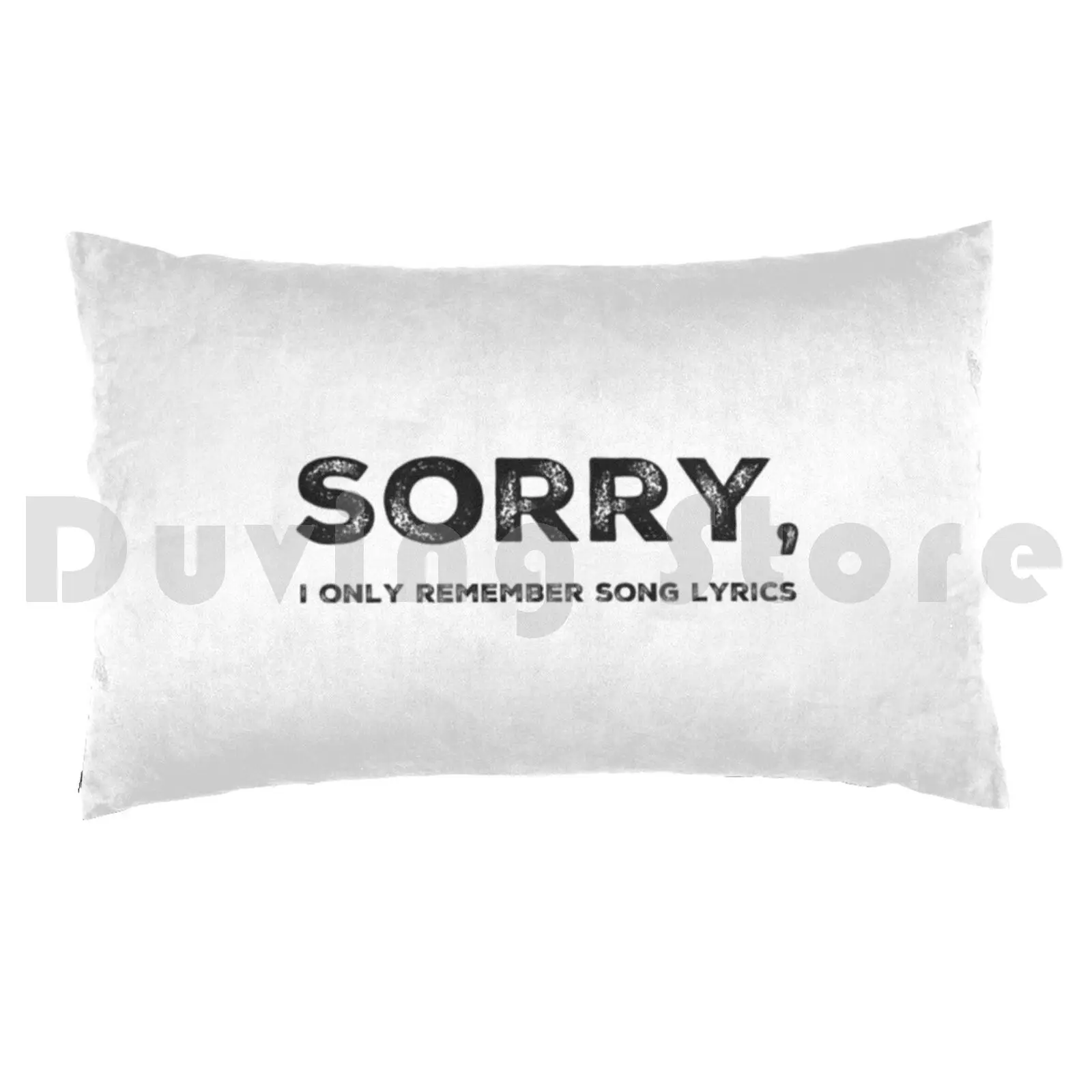 Pillow Case Sorry , I Only Remember Song Lyrics Music Band Hat Music Band Music Band Lyrics Black