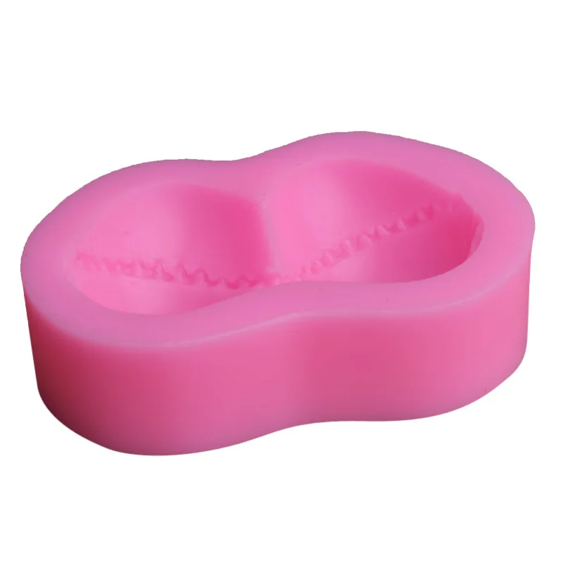 Sex bra shape silicone mold fondant cake decoration candle chocolate soap mold 3d pastry tools Sugarcraft Molds