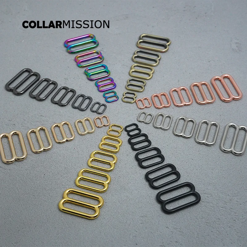 1pc Metal Non-Welded plating Roller Pin Adjuster buckles For Backpacks Straps dog collar  accessory for 10mm 15mm 20mm 25mm 30mm