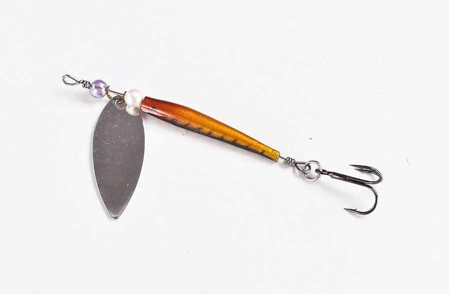 Señuelo Wobbler giratorio Metal con anzuelos triples - imagen 3
