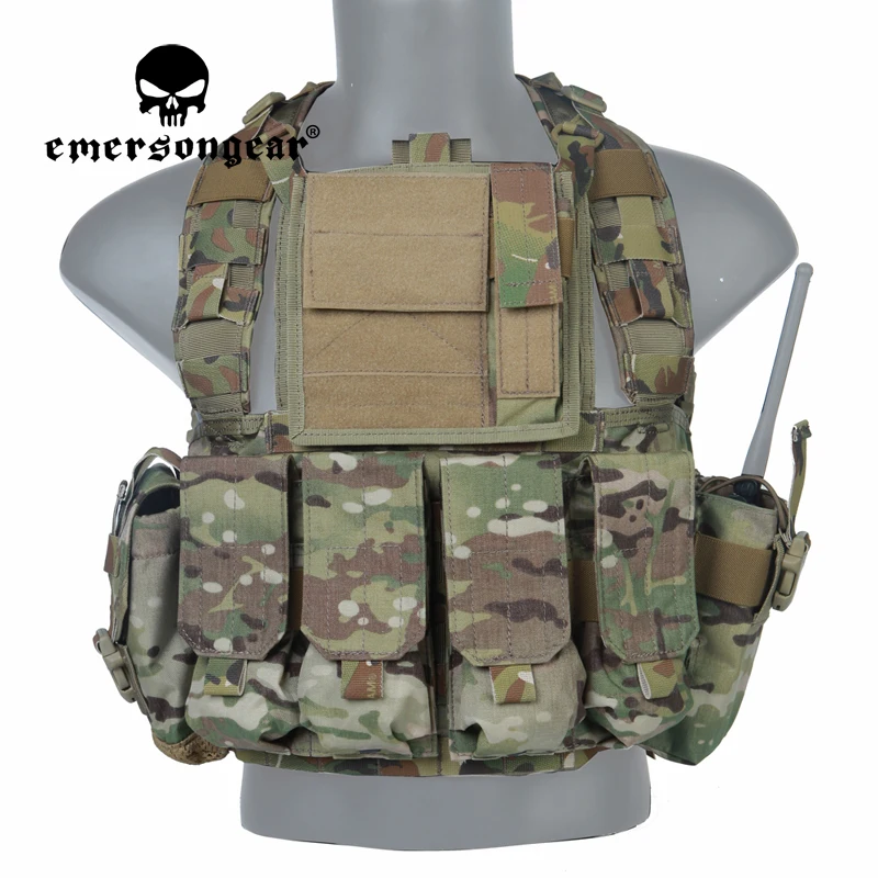 

Emersongear For RRV Tactical Vest w Magazine GP Pouchs Lightweight Set Training Combat Airsoft Hunting Hiking Nylon