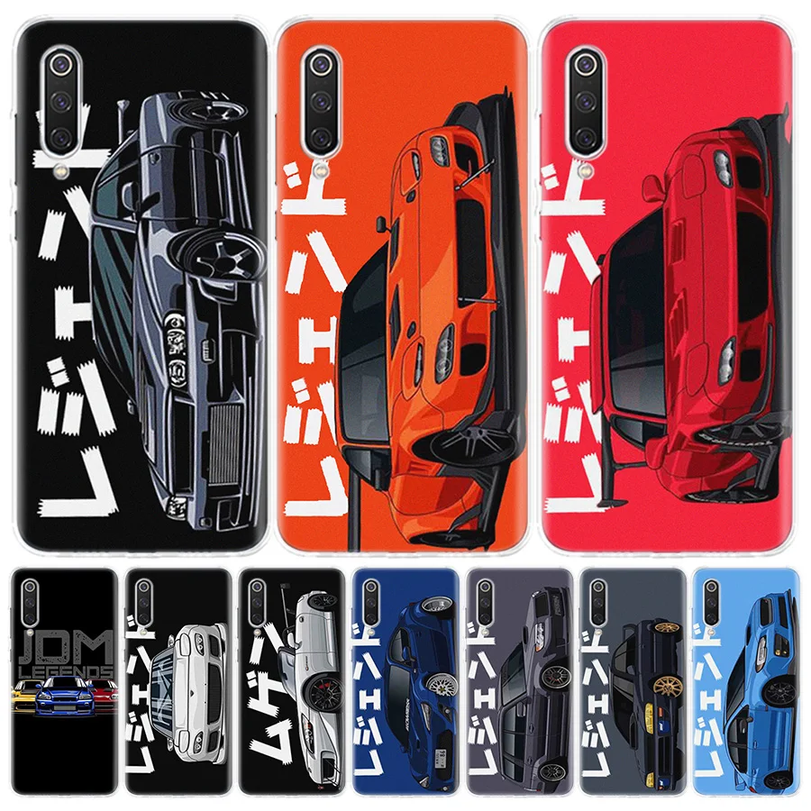 JDM Tokyo Drift Sports Car Silicon Call Phone Case For Xiaomi Redmi Note 13 12 12S 11 11S 10 10S 11T 11E Pro Plus 9 9S 9T 8 8T 7