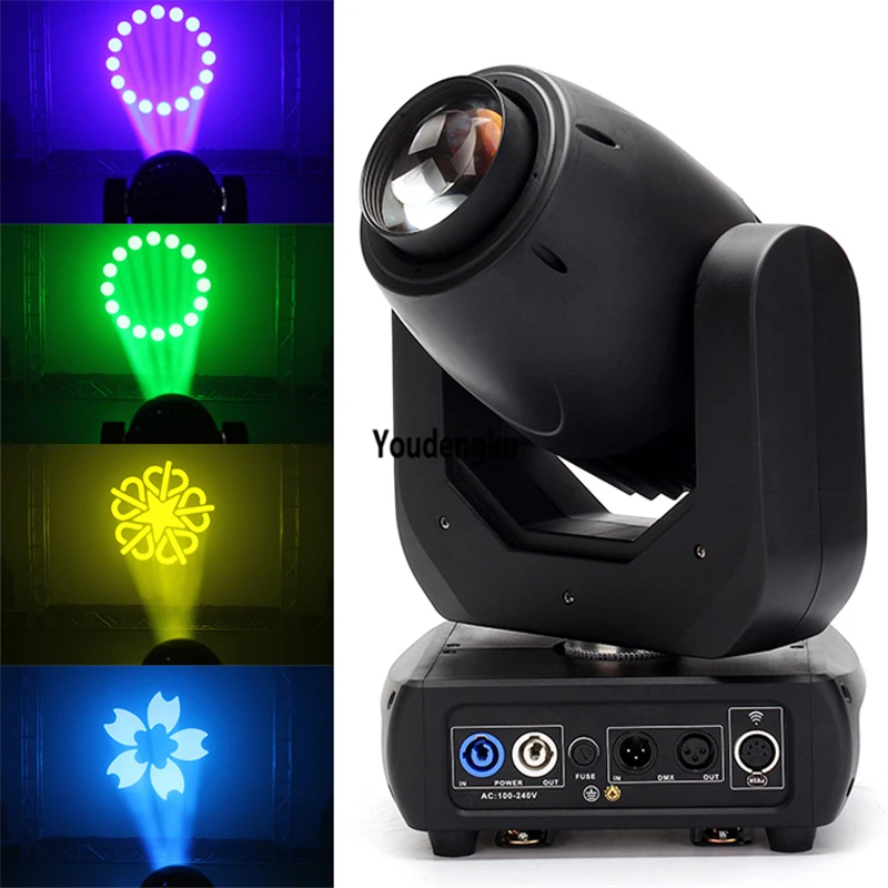 

6 pieces led party moving head spot light 150w lyre led avec gobos moving spot 150w led moving head with gobo