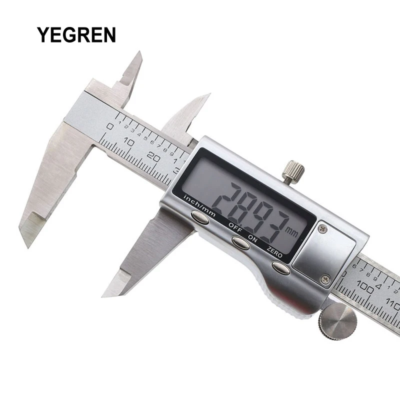 

LCD Display Digital Calipers 100mm 200mm 300mm Stainless Steel Electronic Vernier Calipers Diameter Height Ruler Measuring Tool