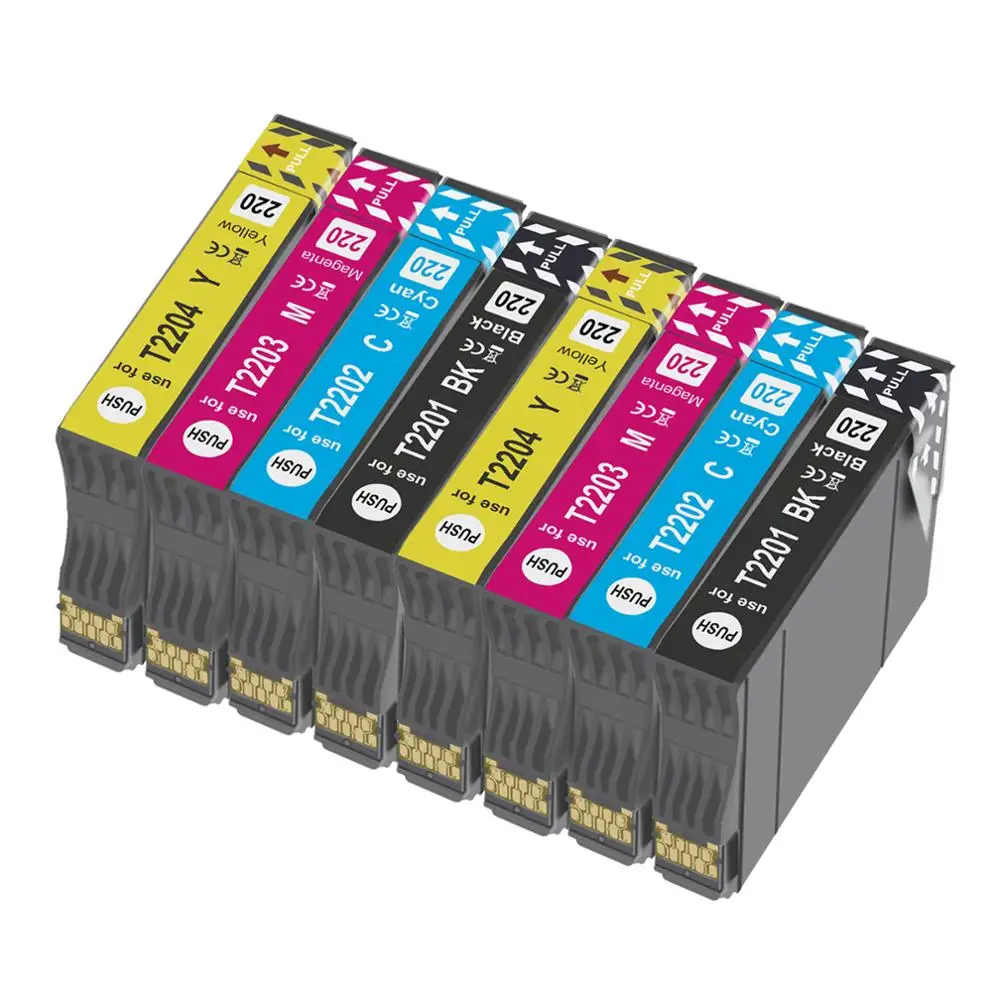 

Ouguan 8 PACK Replacement High-Yield Ink Cartridge for XP-320 XP-420 XP-424 Printer T220 T220XL Cartouches