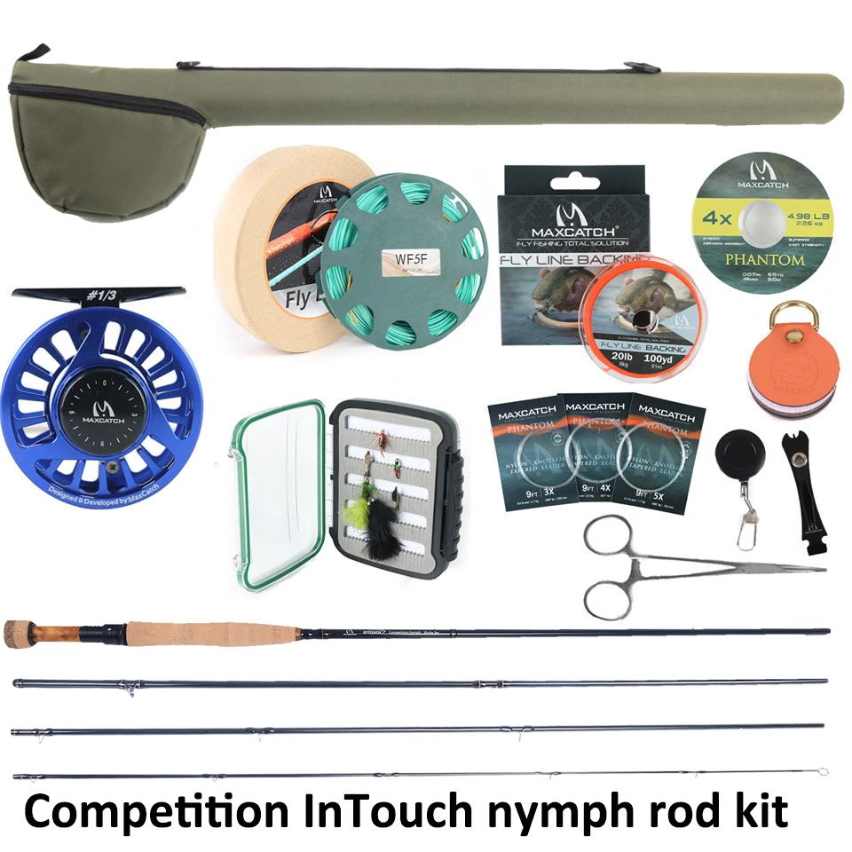 Maximumcatch 2/3/4WT コンペティション InTouch ニンフ フライ ロッド