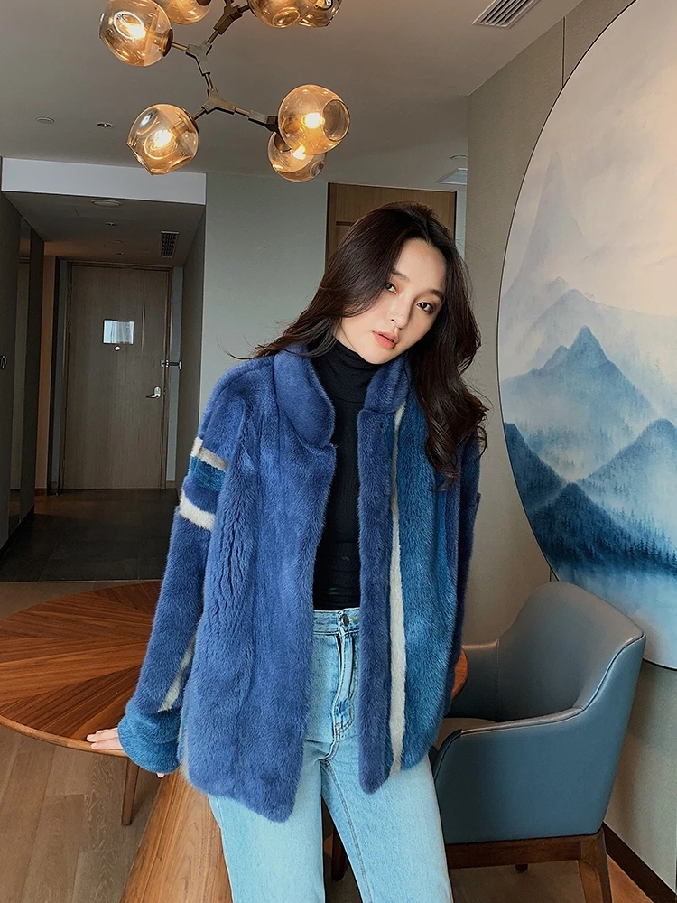 

2020 Real Coat Women Winter Natural Fur Korean Clothes Fashion Luxury Mink Jacket Manteau Femme Hiver 228 KJ3652